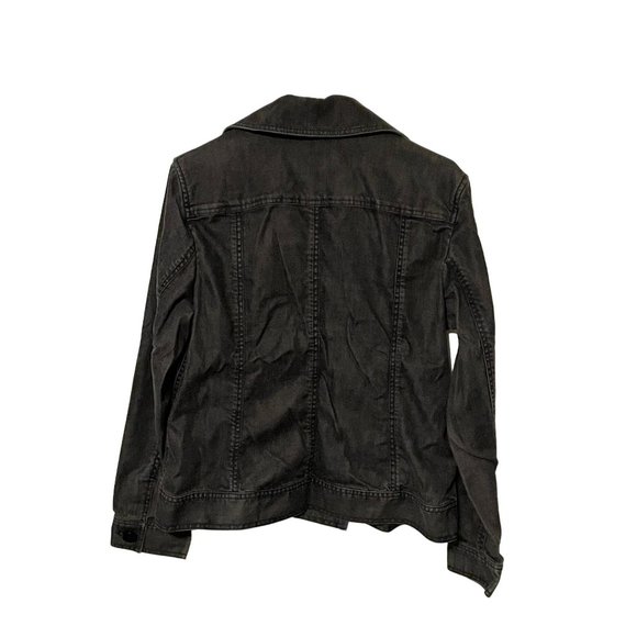 Talbots Size 14 Womens Black Denim Jean Jacket #U-4-10 - Picture 9 of 9